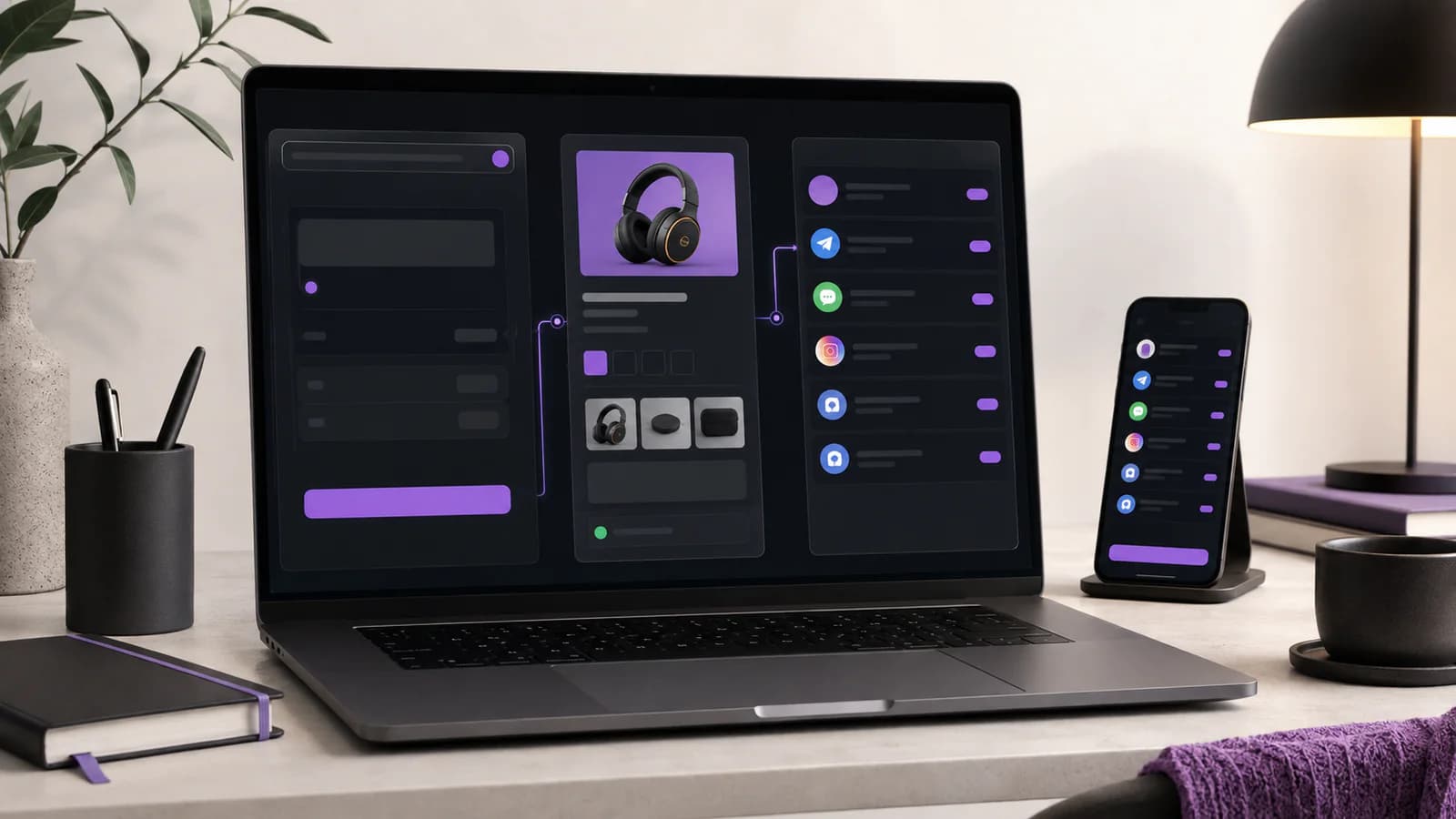 Tela Growify para gerar, revisar e publicar uma oferta.